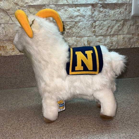 Vintage 1978 U.S. Navy Academy Mascot Billy the Goat Plush Stuffed Ram - Dakin - Picture 4 of 16
